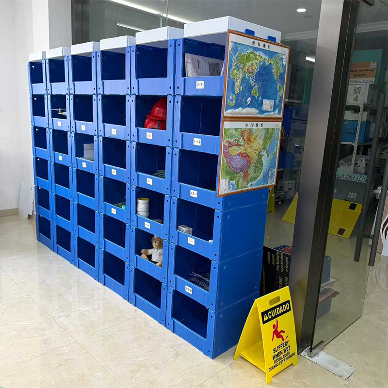 積み重ね可能な Correx PP 中空ボード部品ピック収納箱
