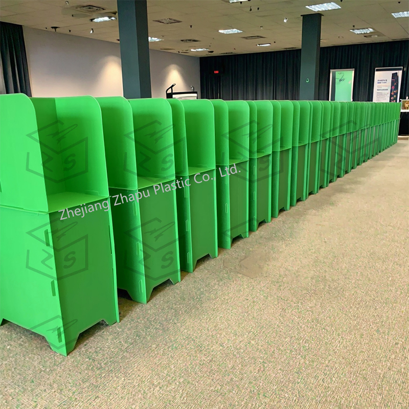 防水ポータブルプライバシー波形プラスチック選挙スタンド