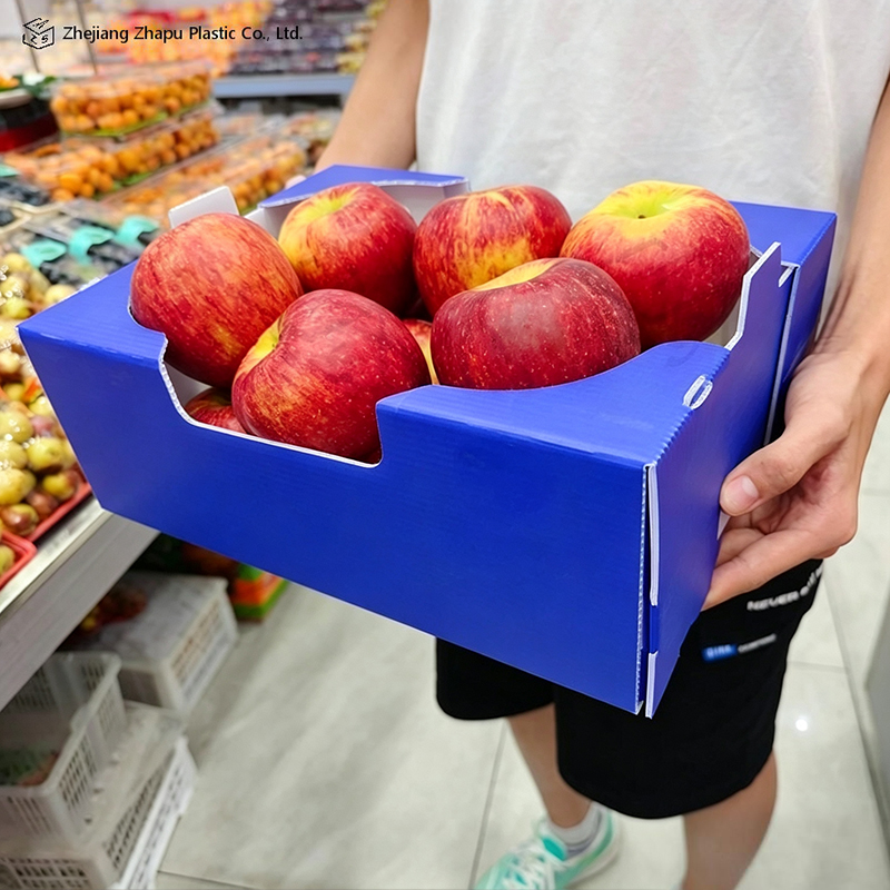 野菜と果物用の折りたたみ可能な印刷PP段ボール箱